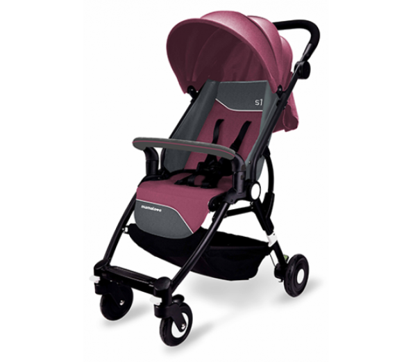 poussette pocket alumium rose