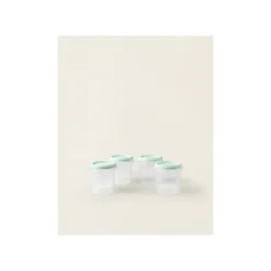 Set de 4 Pot de conservation de 200ml mint - Miniland