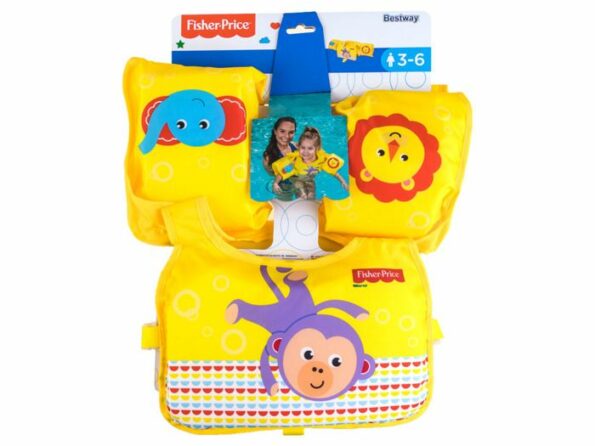 GILET DE NATATION 2-EN-1 – FISHER PRICE & BESTWAY