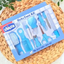 Set d'Hygiène et Manucure Bébé - Le Kit Complet de 10 Pièces - Bleu
