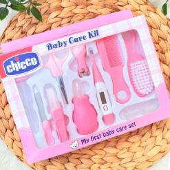 Set d'Hygiène et Manucure Bébé - Le Kit Complet de 10 Pièces - Rose