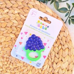 Notre Bébé Anneau de Dentition Bébé – Raisin en Silicone Alimentaire