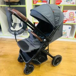 poussette double sens reversible kidilo gris foncé