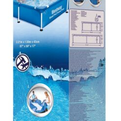 Piscine gonflable rectangulaire Bestway Steel Pro avec cadre en acier - BESTWAY-6814