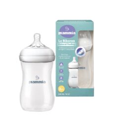 Mammia Biberon Natural Feeling 240ml - 3 mois débit adapté