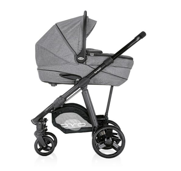 Brevi – Poussette Trio Ovo Premium Gris-7387