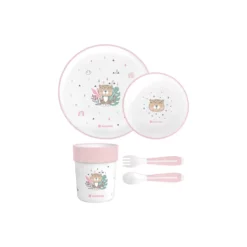 Coffret Set repas Savanna - Kikkaboo rose