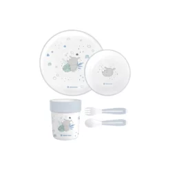 Coffret Set repas Savanna - Kikkaboo bleu