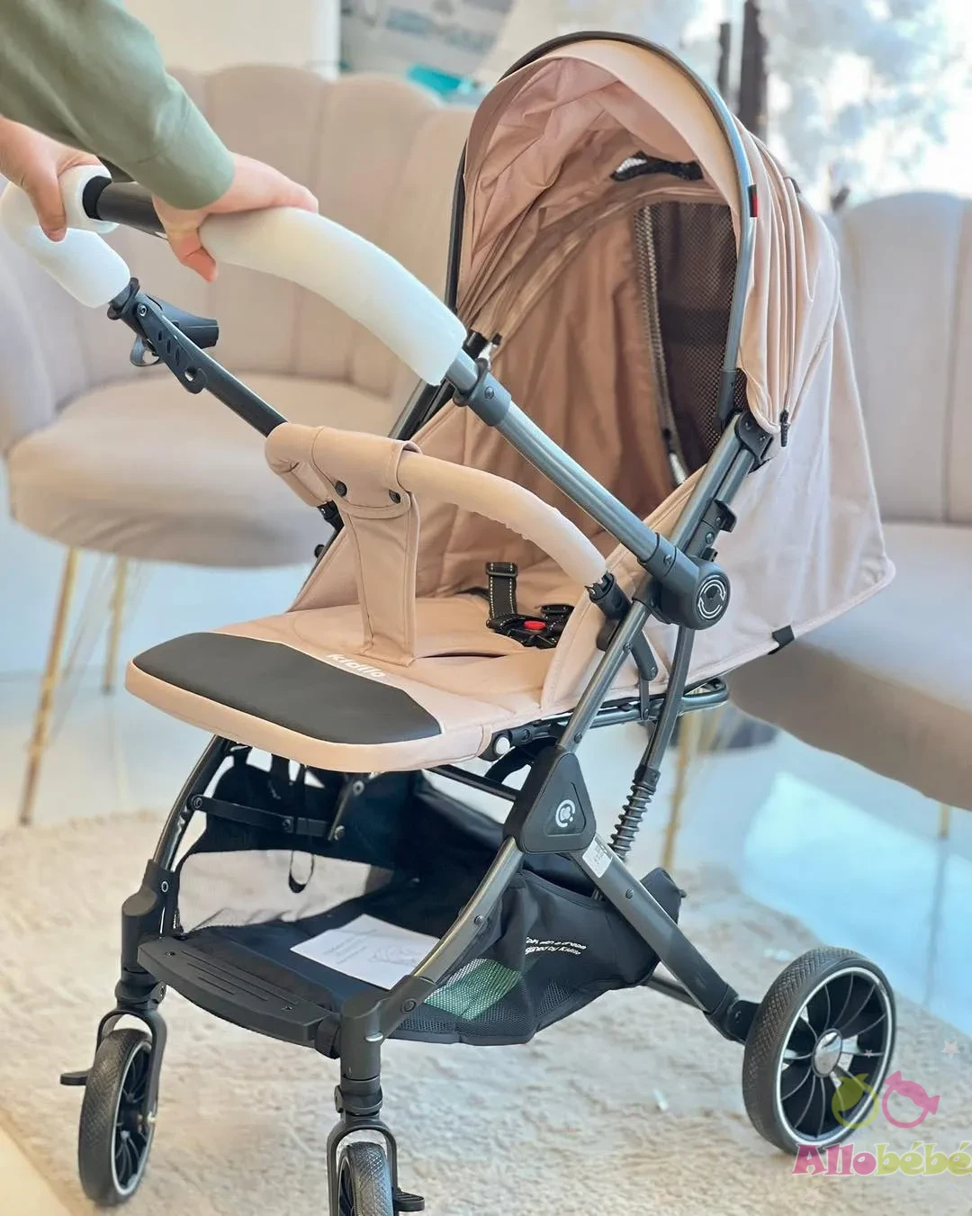 kidilo Poussette valise réversible 535 16 kidilo Poussette valise réversible 535 beige