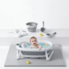 Kit baignoire pliable bébé thermomètre digital intégré coussin ergonomique portable Allobebe Maroc