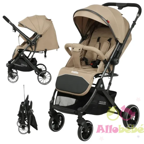 kidilo Poussette valise réversible 535 12 stroller kidilo 535 grey