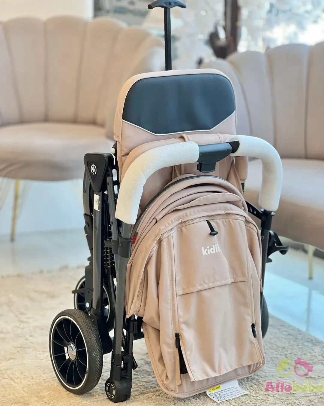 kidilo Poussette valise réversible 535 14 kidilo Poussette valise réversible 535 beige valise