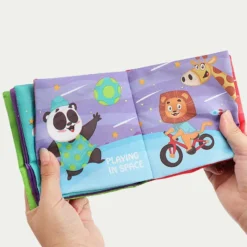 Livre en Tissu Sensoriel pour Bébé
