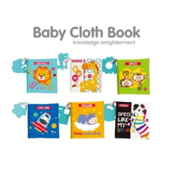 Set de 6 Livres en Tissu Kids Melody - Collection Éveil Sensoriel pour Bébé
