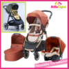 Trio BabyCool orange cadre doré