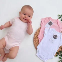 Lot de 3 Bodies Manches Courtes Coton Pur Fille