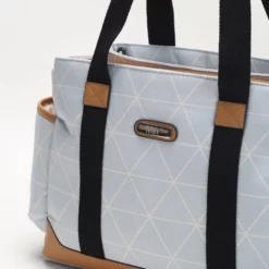 Sac à langer intemporel Triangle bleu clair– M&Y