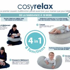 Cosyrelax Coussin multifonction Gris CANDIDE -8727