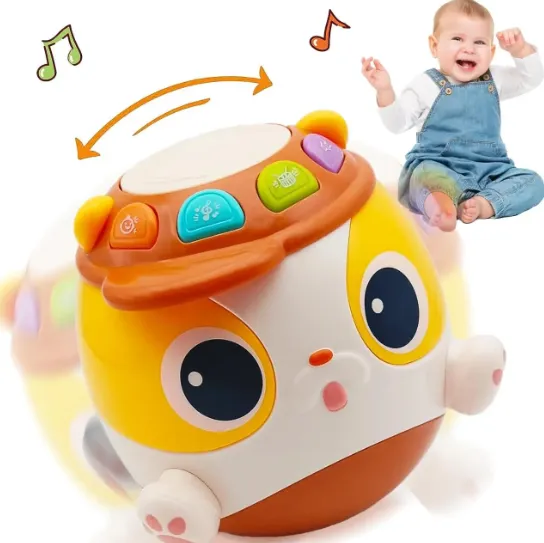 Culbuto Musical Tambour Huanger – Drum Tumbler Interactif pour Bébé