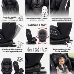 siège auto rotatif évolutif