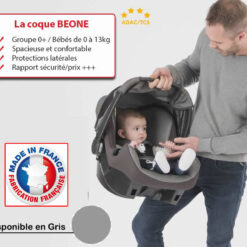 Siège auto Beone+ Grp 0+ Gris/noir-9869