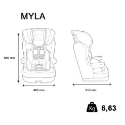 Siège auto I Max Groupe 1/2/3 (9 à 36kg) - Noir-9906