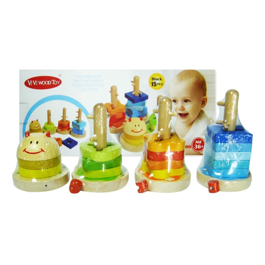 Vi Vi Wood - Jeu de géométrie en bois-9821