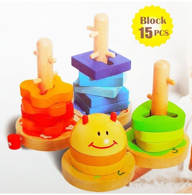 Vi Vi Wood - Jeu de géométrie en bois