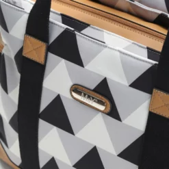 Sac à langer intemporel Triangle Gris/Noir– M&Y