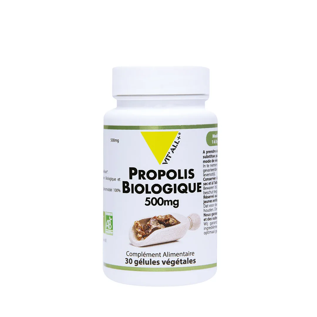VITALL+ – Propolis Biologique 500mg – 30 Gelules