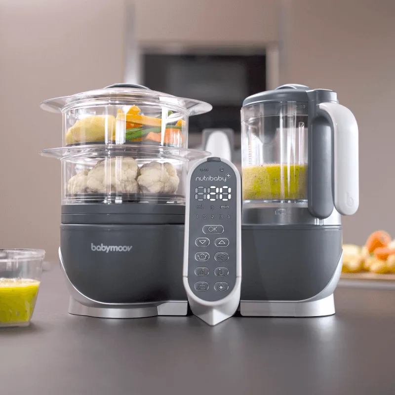 Bundle NUTRIBABY(+)GREY + 3 BABYBOLS 180ml + 2 cuillère en silicone
