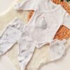 Ensemble Pyjama 0-3mois Elephant 3 Pièces 100% coton