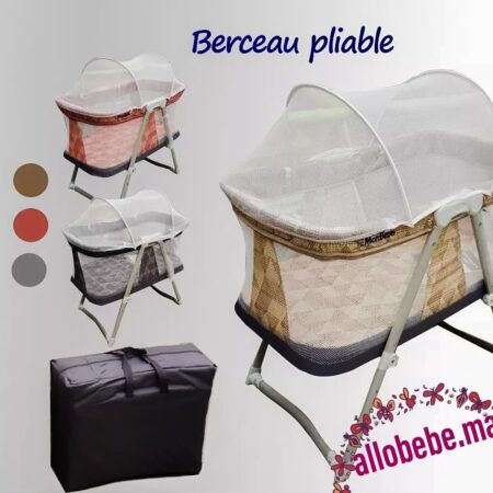 Berceau de Voyage pliable + moustiquaire-0
