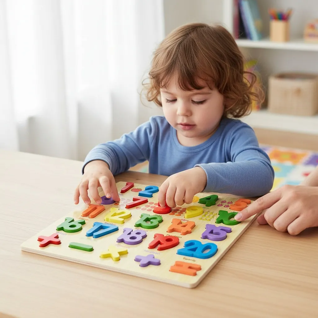 chiffre en bois puzzle