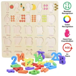 chiffre en bois puzzle