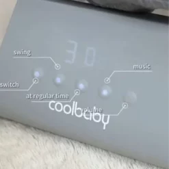 Balançoire bluetooth de Luxe 4en1 télécommandé Gris - CoolBaby