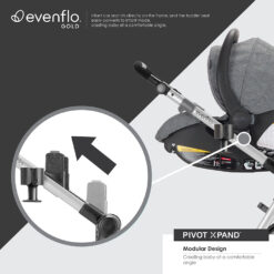Poussette modulaire Pivot Xpand - Gold Evenflo-23407