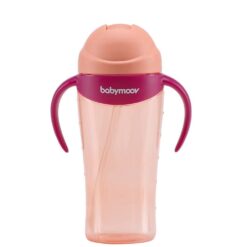 Babymoov : Tasse à paille 2ème âge 300ml Rose-10804