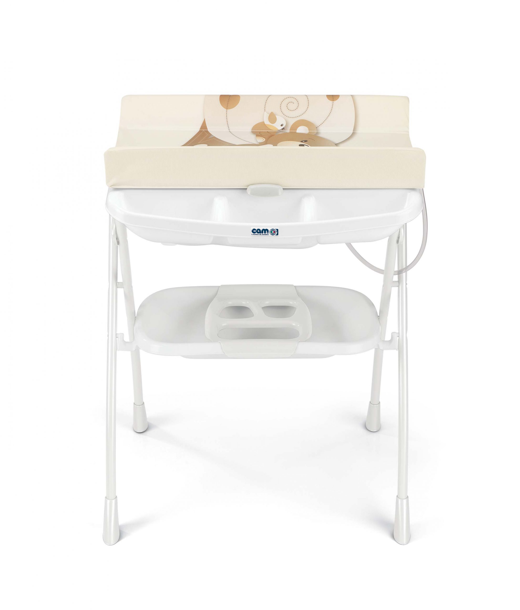 Table a langer pliable avec baignoire Volare - CAM Italie