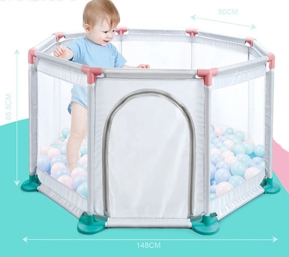 Parc De Jeux Securise Octogone 50 Balles Allobebe Maroc
