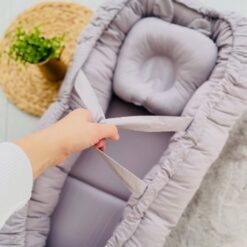 Nid Bébé en Coton Ultra Doux – Bebekevi – Coloris Gris