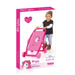 Poussette pour poupée motif licorne -Dolu-11413