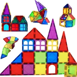 Blocs magnétiques jouets Mentessori de construction pour enfants- Xinaida