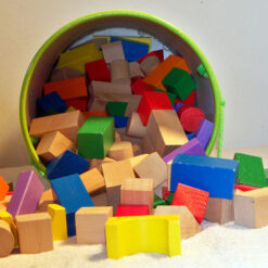 Seau de Blocs en bois 100 Pcs - BELUGA-12032
