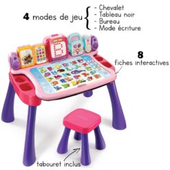 Magi bureau interactif 4 en 1 Rose - Vtech -11815