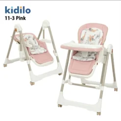 swing high chair baby pink kidilo