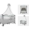 Cododo lit berceau parc pliable gris clair