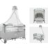 Cododo lit berceau parc pliable gris clair