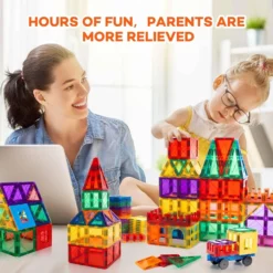 Blocs magnétiques jouets Mentessori de construction pour enfants- Xinaida