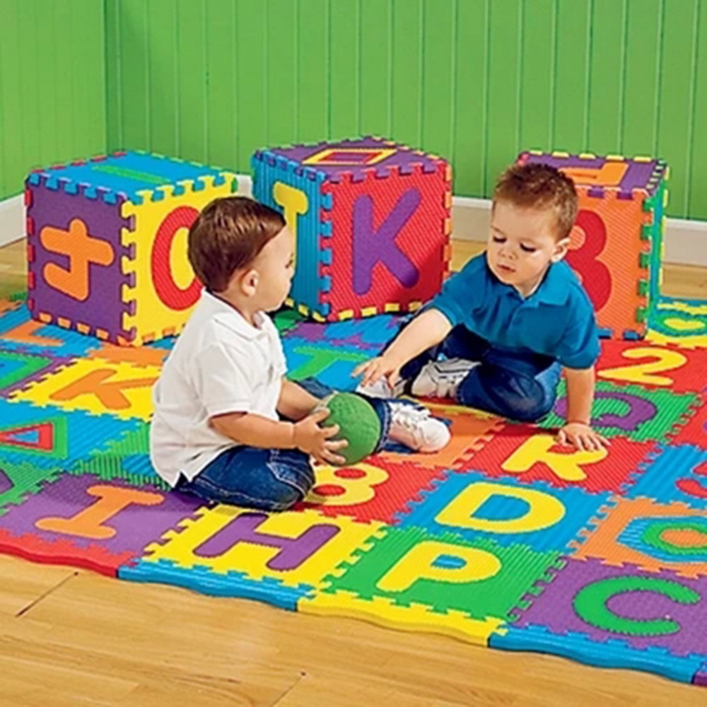 Dalles de tapis puzzle en mousse